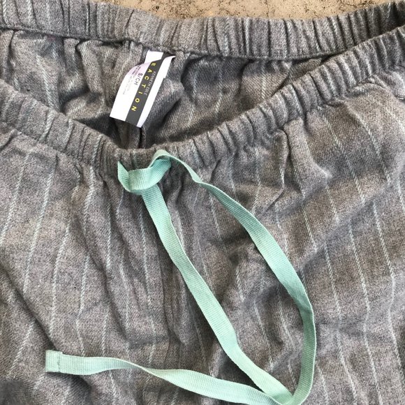 Flannel Pinstriped Lounge Pants - Picture 2 of 5